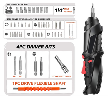 Kit Destornillador Inalambrico Electrico