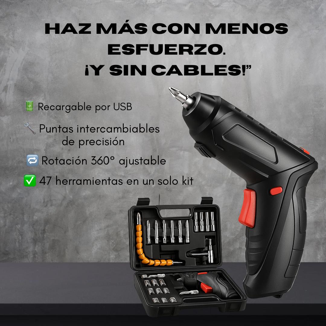 Kit Destornillador Inalambrico Electrico