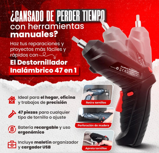 Kit Destornillador Inalambrico Electrico